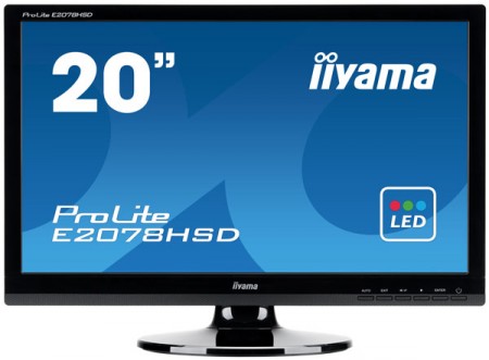 Офисный монитор iiyama E2078HSD с системой энергосбережения