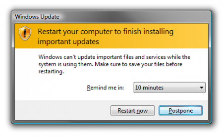 Как предотвратить перезагрузку компьютера после установки обновлений Windows Update?