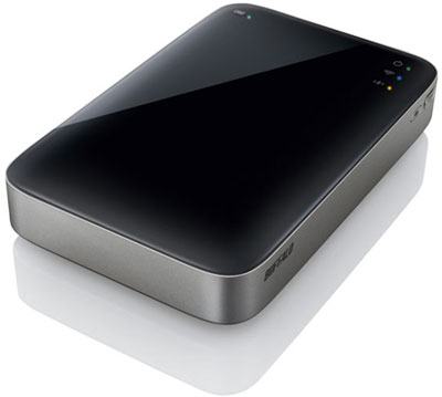 Buffalo запускают в производство HDD с аккумулятором и Wi Fi