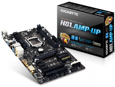 Gigabyte GA H81.AMP UP   материнская плата с качественным 8 канальным звуком
