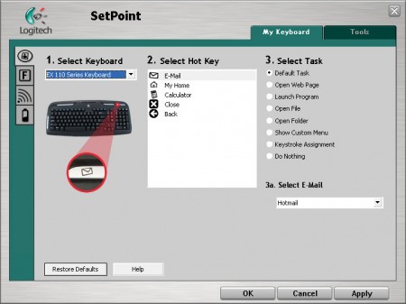 Куда пропал значок утилиты управления оборудованием Logitech SetPoint?