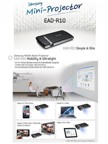 Видеоконференции с помощью Mobile Beam Projector