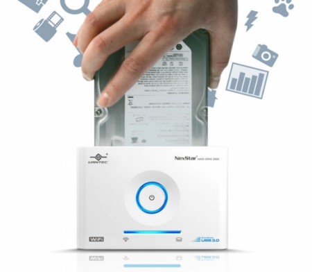 Wi Fi док станция для жестких дисков на SATA 