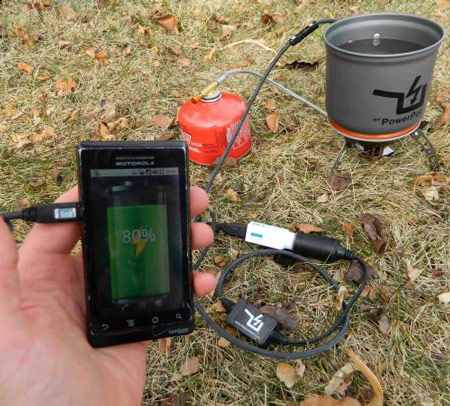Тепловой генератор PowerPot V на смену обычным зарядным устройствам 