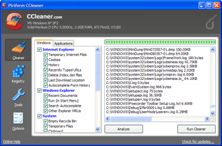Как пользоваться Ccleaner