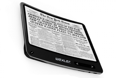 Электронный ридер с гибким экраном Wexler.Flex One